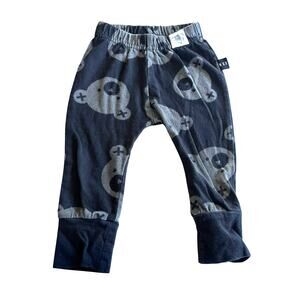 Huxbaby Organic Cotton Bear Face Pants 3-6 Months